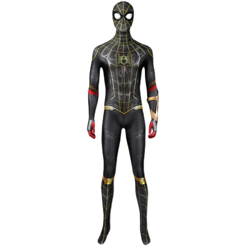 京选推荐蜘蛛侠3英雄无归紧身衣电影漫威衣服儿童彼得帕克服装冬大人