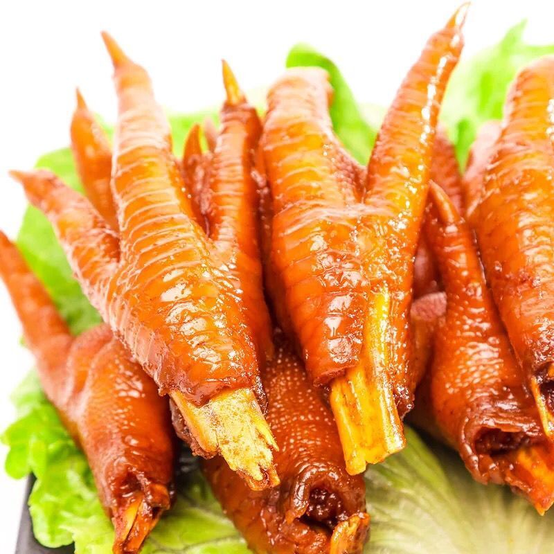 正宗贻庆鸡爪子福建特产香辣凤爪400克真空装卤味熟食零食小吃 香辣 