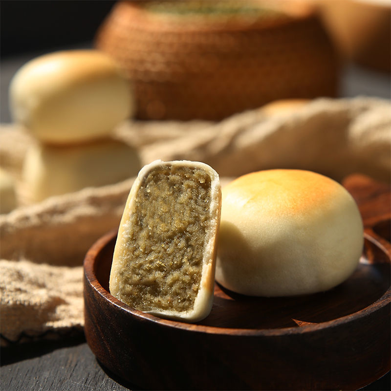 福建特产绿豆饼冰皮绿豆饼传统纯手工点心绿豆糕零食小吃绿豆饼2盒装