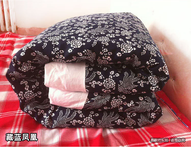 被面东北大花布被套农村传统纯棉被罩老式包边被子套单件结婚被面红绿