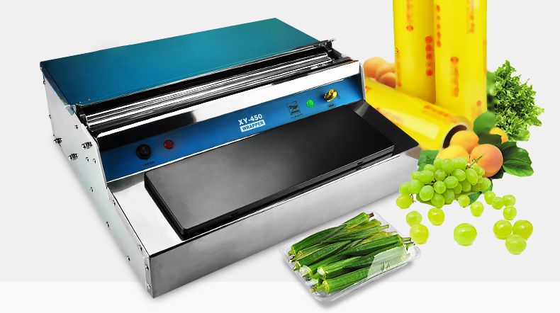 保鲜膜包装机覆膜机切割器超市生鲜水果食品蔬菜封口机打包器商用