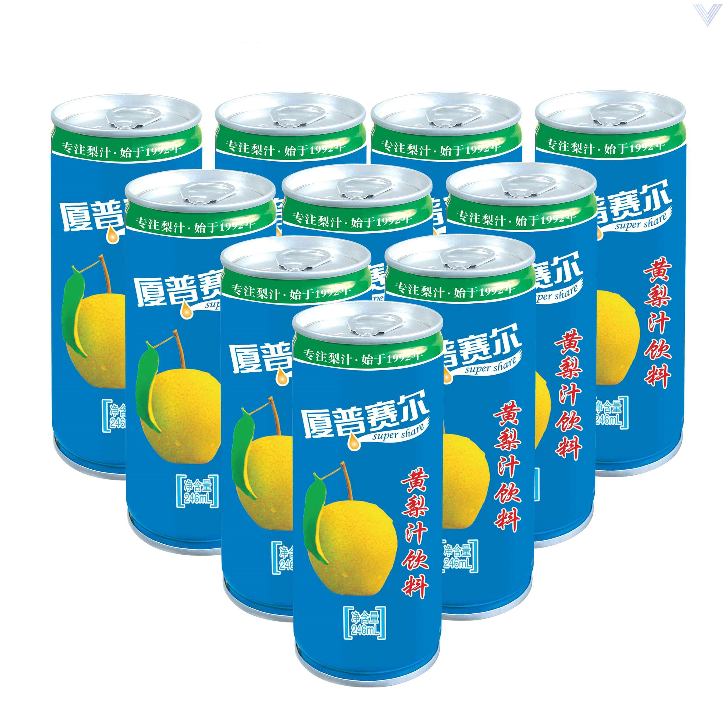 山西特产夏普赛尔黄梨汁罐装饮料水果汁冰糖黄梨浓缩饮料铁罐装a 12罐
