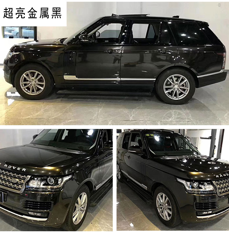 黑武士車膜磨砂黑汽車改色膜鐳射全車貼膜啞光車身電光金屬陶瓷黑黑