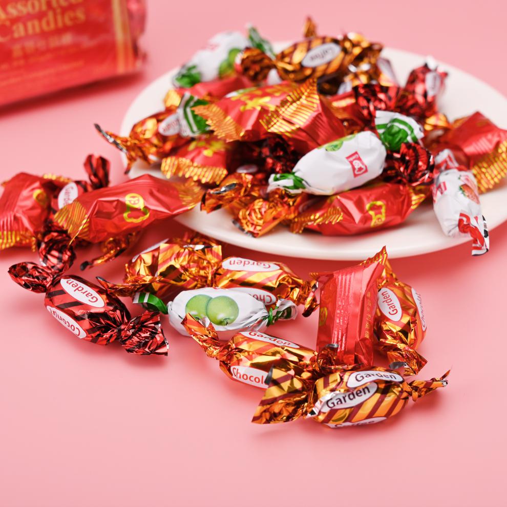 嘉顿利是糖 350g袋 香港进口利是糖 草莓味嘉顿什锦糖 年货喜庆结婚