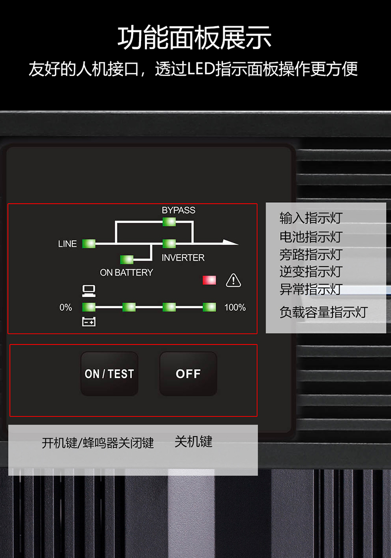 大客户专享台达ups不间断电源r1kr2kr3k机架式标机内置电池组led新款