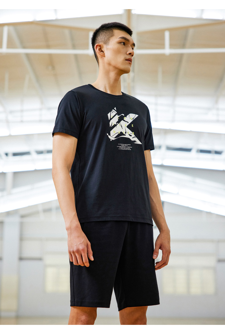 安踏短袖男t恤篮球文化衫2022春季新款kt汤普森针织运动透气宽松半袖