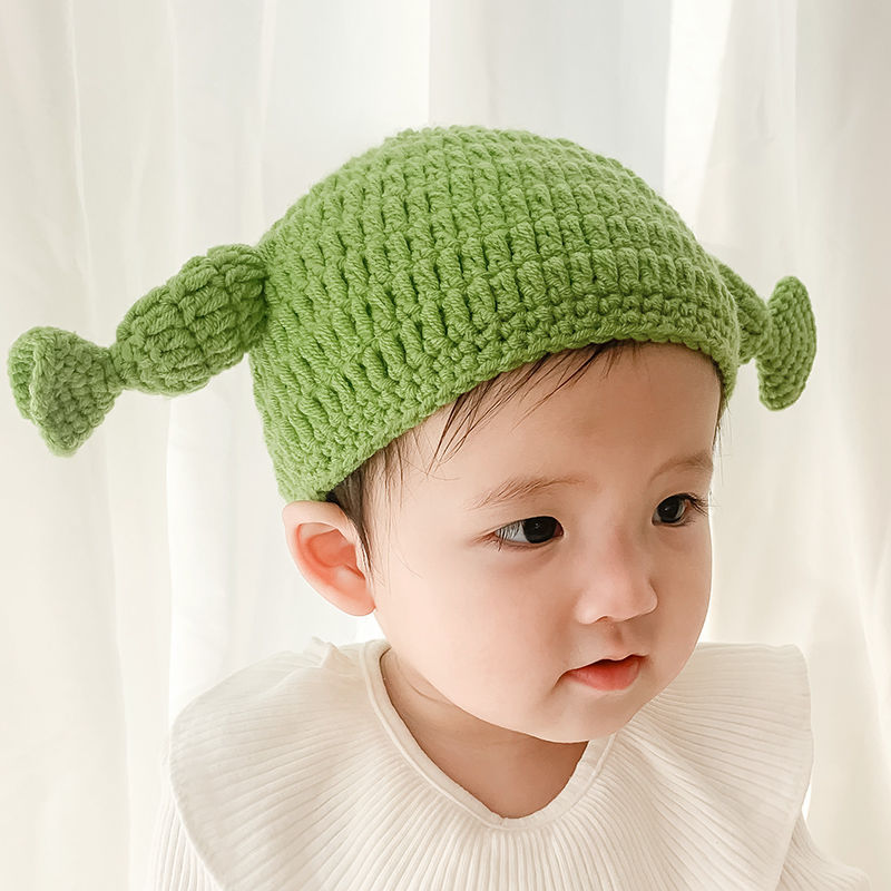 cfsc痞幼同款西瓜帽子痞幼抖音同款帽子可爱怪物史莱克宝宝儿童帽亲子