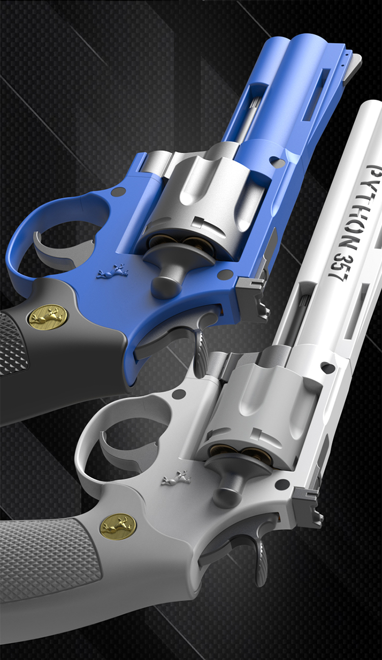 柯尔特m1873双动左轮海豹联动加重zp5左轮儿童玩具软弹抢男孩礼物