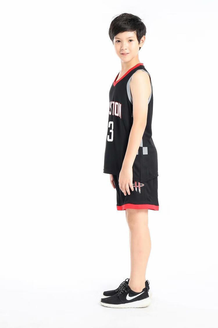 nba13号哈登儿童版球衣男孩幼儿款篮球服套装男童小孩小童 哈登白色 s