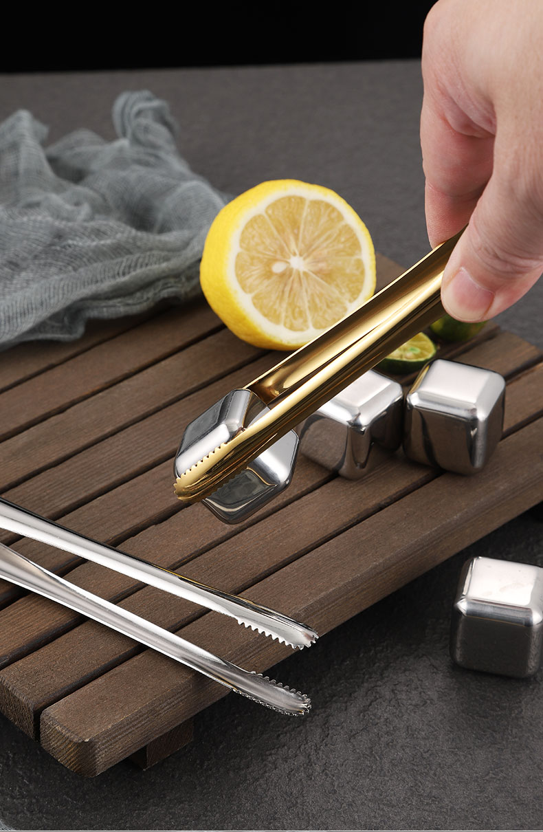 夹金色烧烤夹加长食物夹牛排夹bbq自助餐料理夹菜夹子厨房夹烧烤夹子