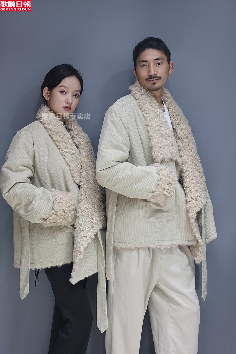 藏族服装男藏袍男冬季藏式棉衣加厚藏服藏装男情侣装藏族衣服女系腰带