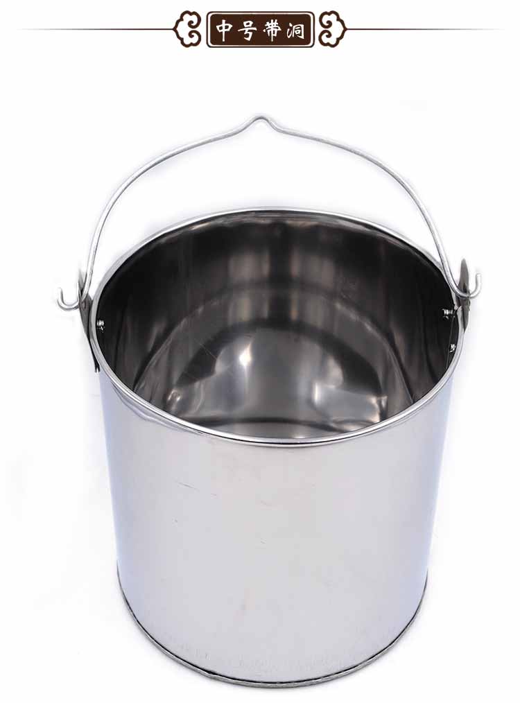 水桶自动开阀门进水锈手工艺深水井筒430不锈铁小号井桶带单向进水阀