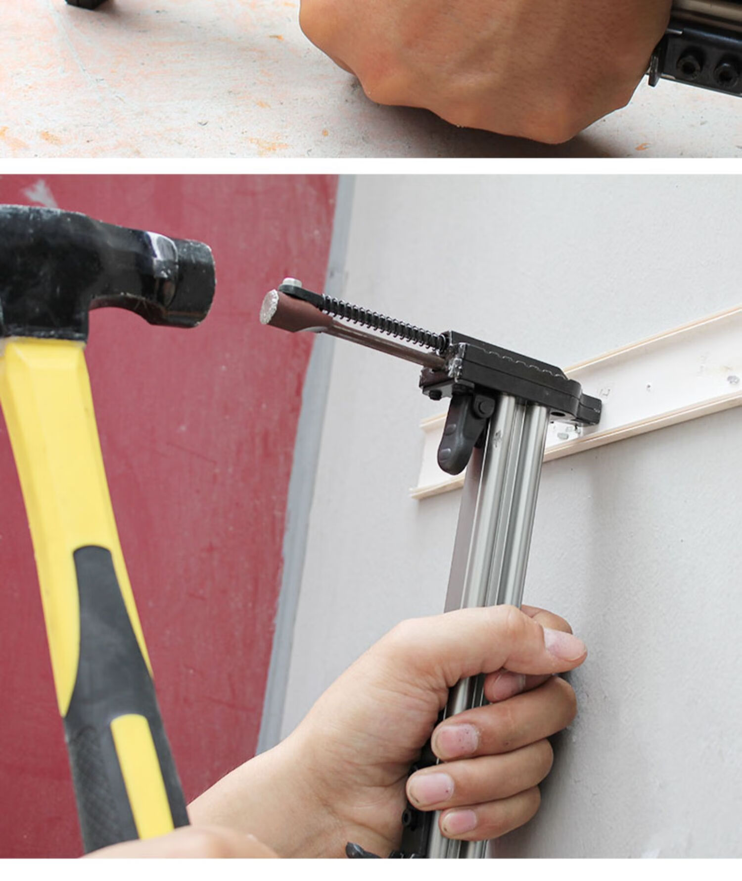 钢钉枪射钉枪水泥线槽排线直钉枪射钉电工装线打钉神器 手动打钉枪