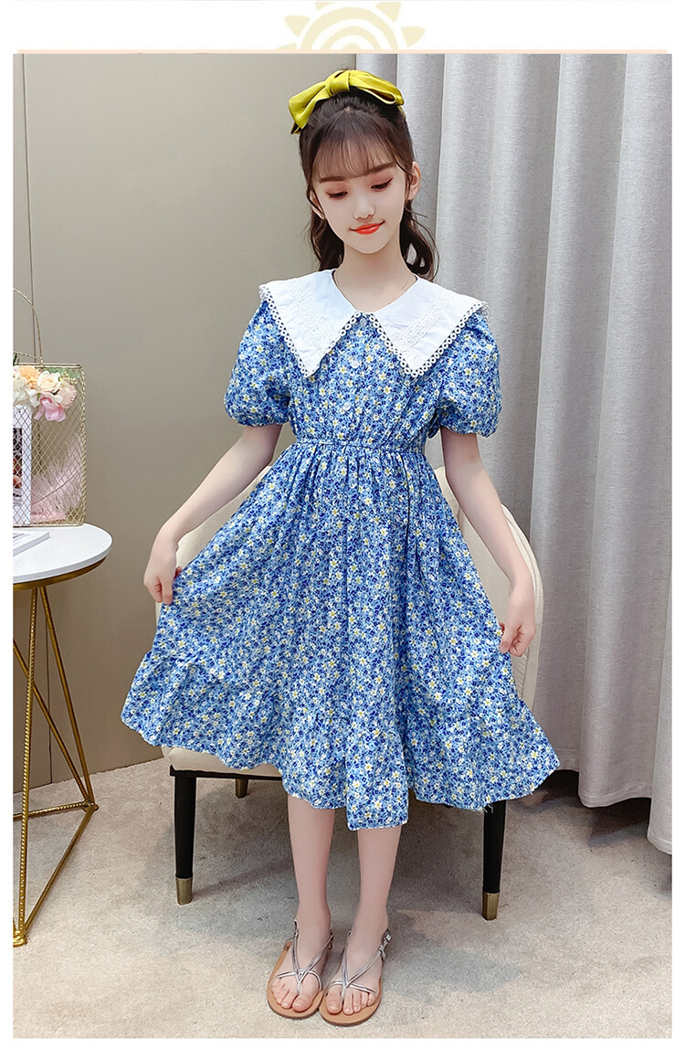 楚歌质优品 童装女童连衣裙2022年春季新款韩版洋气裙子5-15岁中大