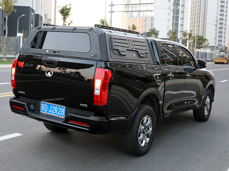 炮高盖皮卡后盖三开门后箱乘/商/越野版改装套件黑色锰钢带锁 长城炮