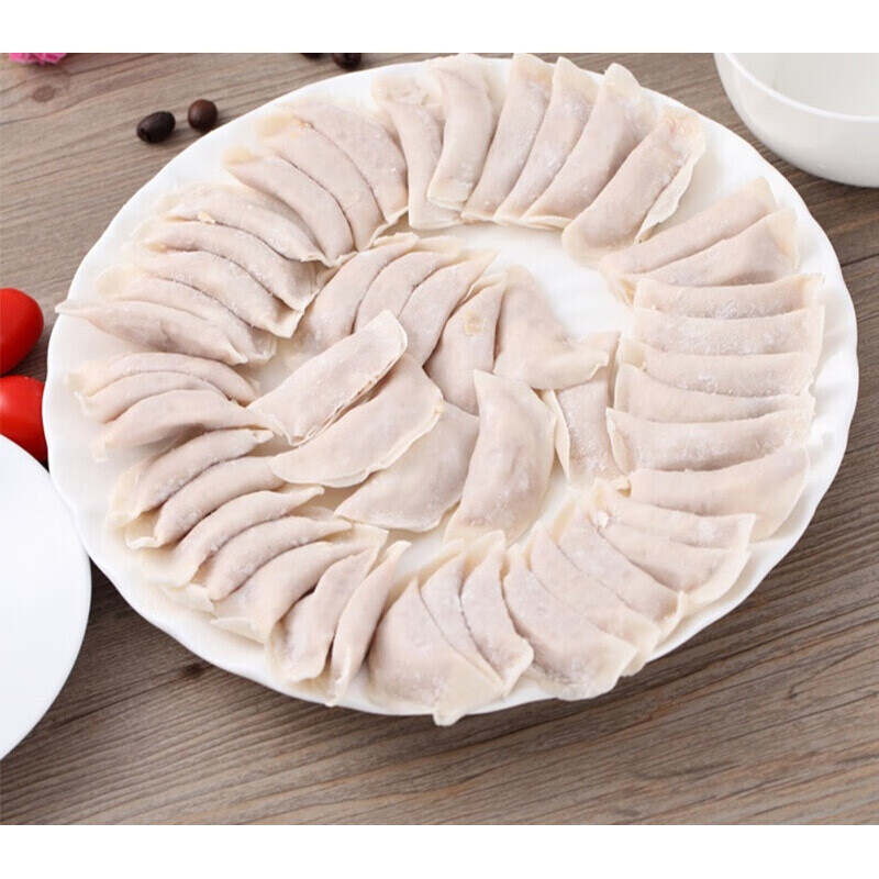广东凤城特产速冻和兴鱼皮角顺德鱼皮饺火锅食材配菜鲜肉饺【图片