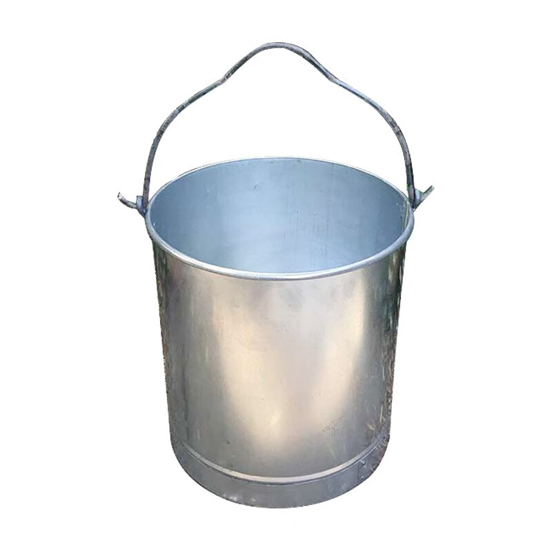 铁桶带盖带盖水桶家用白铁皮大洗澡铁桶号提桶手钓鱼铁提水桶桶井里