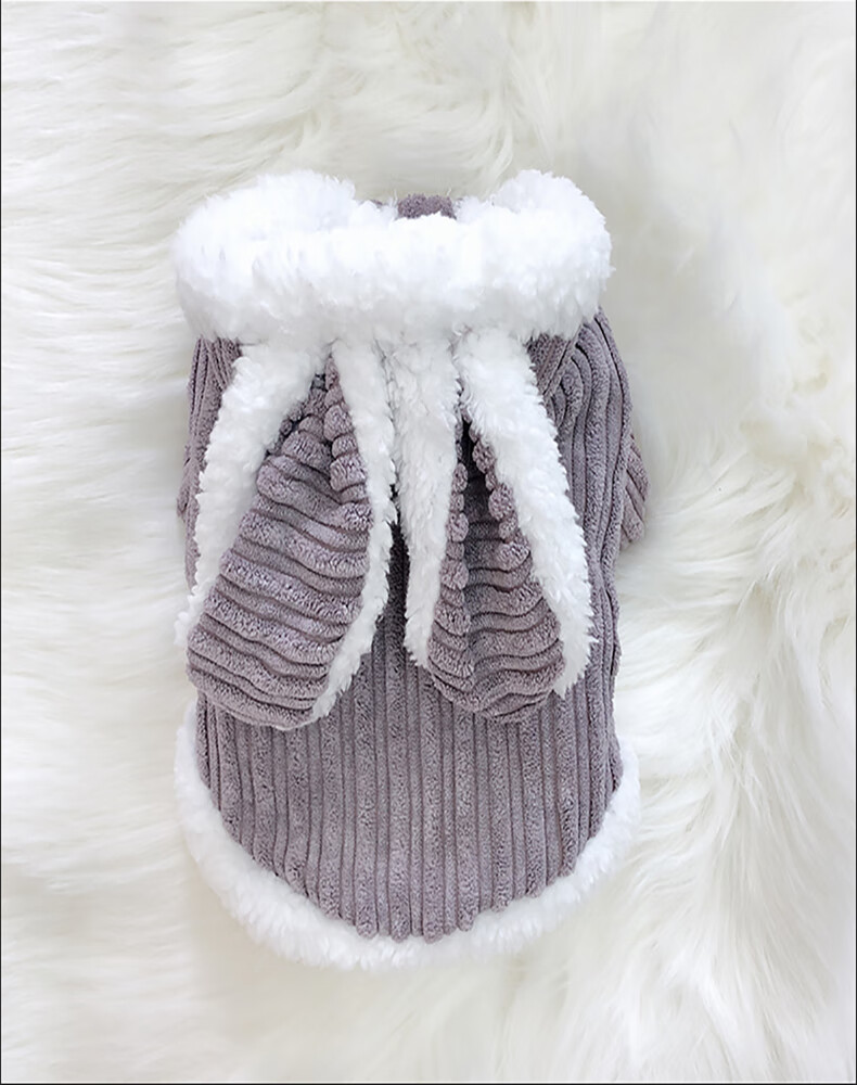 宠物兔子衣服冬季兔子衣服冬天保暖宠物小兔子穿的衣服加厚绒侏儒兔兔