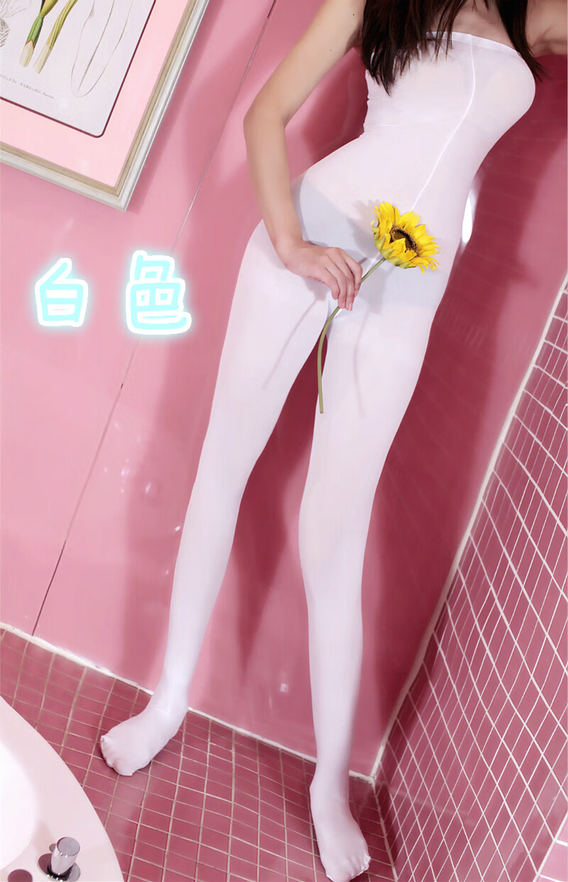 丝袜睡袋抹胸连体丝袜连身袜全身丝袜开裆性感丝袜天鹅绒120d微透肉