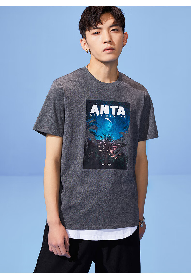 2021春夏季新品运动t恤女透气圆领微宽松体恤情侣款半袖时尚针织衫