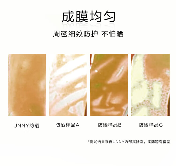 unny防晒霜乳防z紫外线隔离清爽男女二合一紫外线学生军训spf50 黄色款【隔离美白防晒乳】1只装