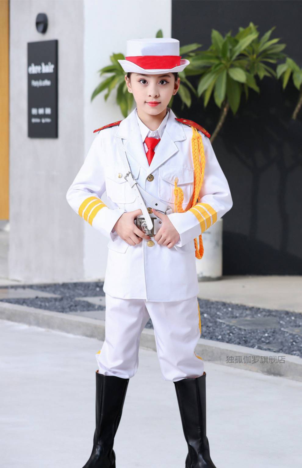 升旗手服装中学生升旗服装国旗护卫队礼服儿童班小学生学生仪式男士