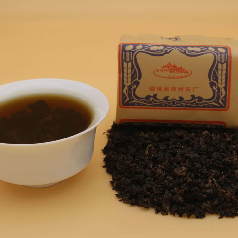 漳州茶厂一枝春茶叶铁观音浓香型清香茶水老熟茶古早味乌龙茶50克*2包