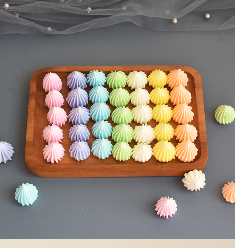 橙伯乐 马琳糖装饰休闲零食水果钻石蛋白糖彩虹糖生日装扮 蛋白糖粉白