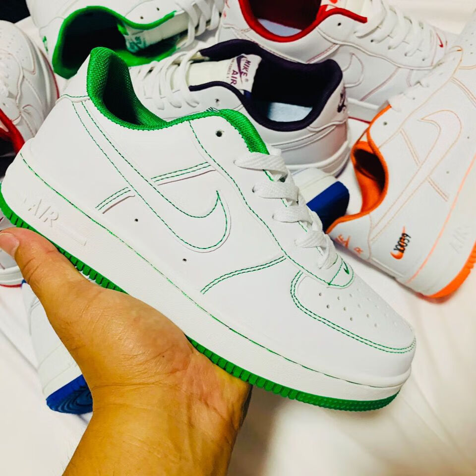 莆田纯原af1空军一号缝线系列洛克公园低帮男女鞋潮流板鞋增高情侣鞋