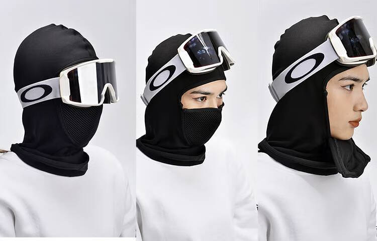 滑雪面罩磁吸 磁吸滑雪头套护脸磁铁护脸防风保暖单板双板快拆面罩 全