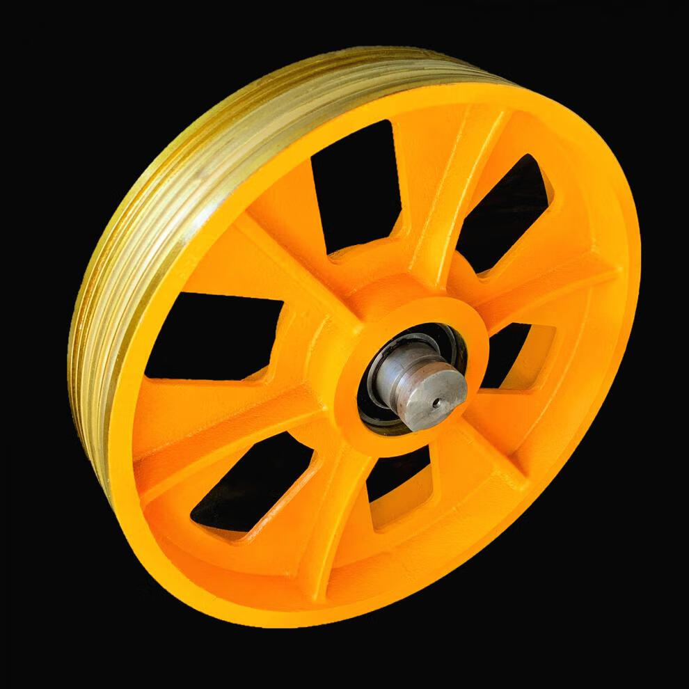 电梯反绳轮巨人电梯对重反绳轮导向轮铸铁轿顶返绳轮轿底滑轮电梯配件