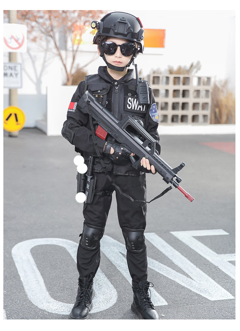儿童军人套装特种兵特警衣服警装备全套服装小孩军装男童警男女特种兵