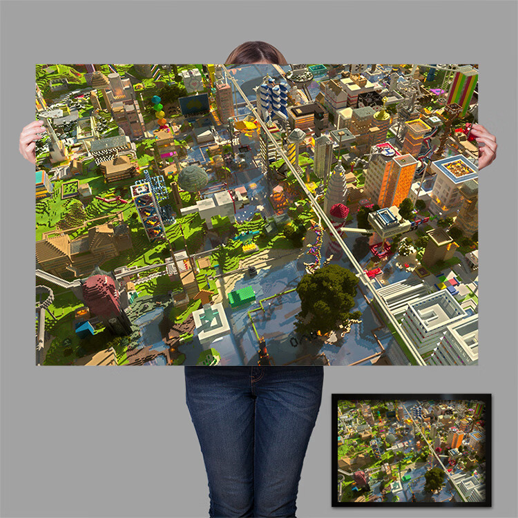 我的世界海报minecraft 我的世界海报装饰挂画定制游戏周边宿舍背景墙