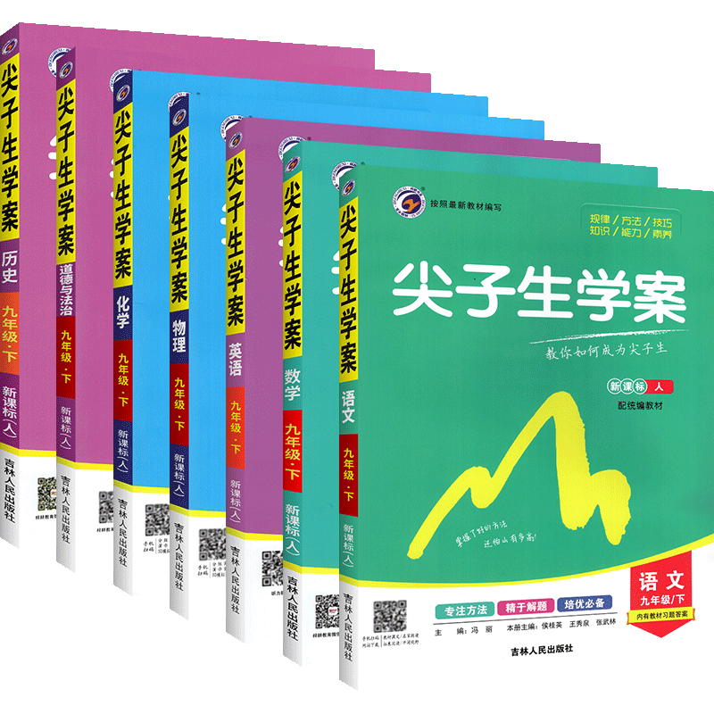 2021尖子生学案九年级下册语文数学英语物理化学政治历史7人教版初三9