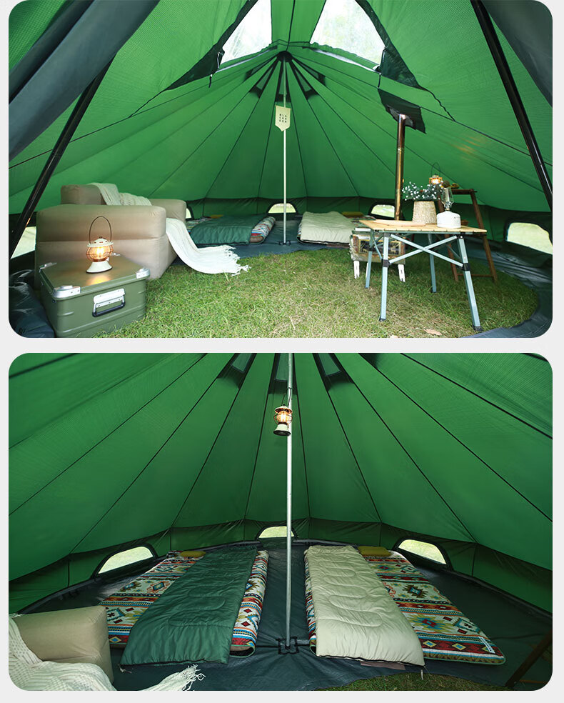 blackdeer黑鹿户外精致露营蒙古包帐篷大空间多人聚餐防水客厅派对