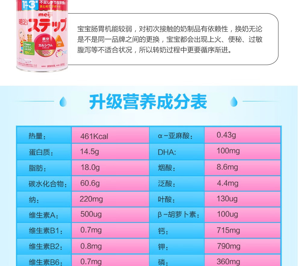 明一奶粉配方表图片图片