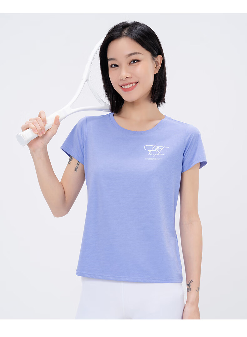 商场同款特步运动t恤女短袖2021夏季新款跑步健身瑜伽女士短t