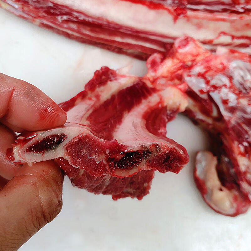 驴排骨驴肋条带骨头新鲜不带皮生驴肉驴排现宰真空包装驴排骨1000g5斤