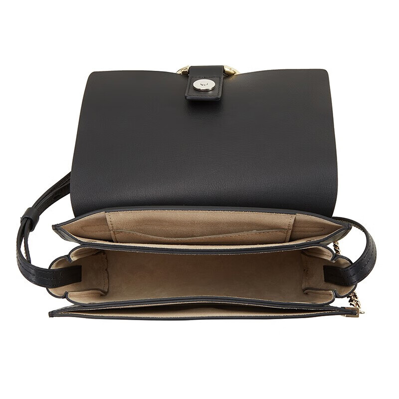 蔻依chloe克洛伊女包faye圆环包通勤肩背包迷你圆环扣牛皮拼接麂皮