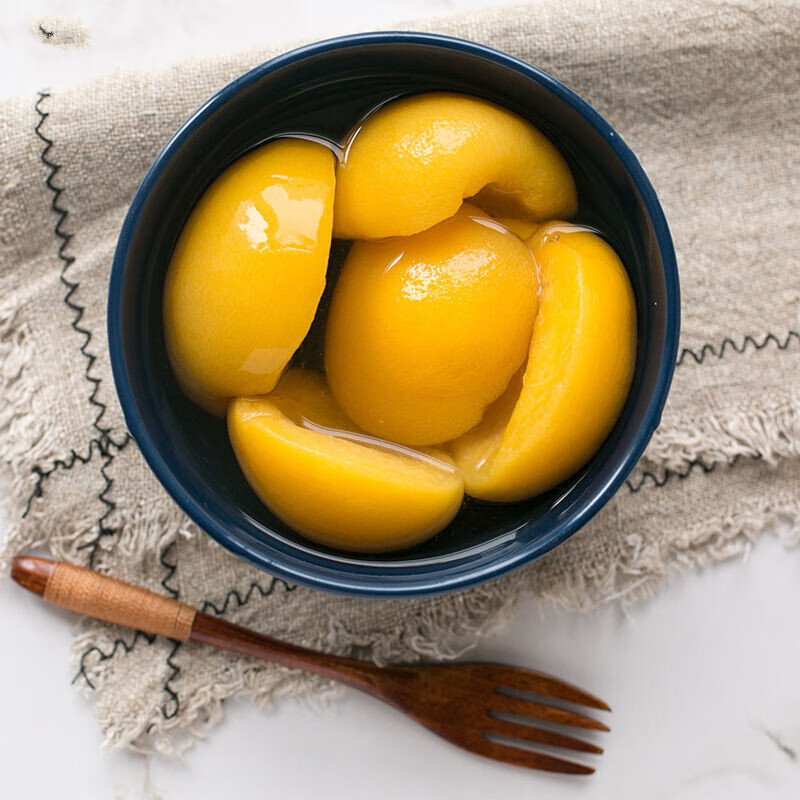 林家铺子425g林家铺子新鲜黄桃罐头多罐装整箱休闲零食烘焙8罐黄桃