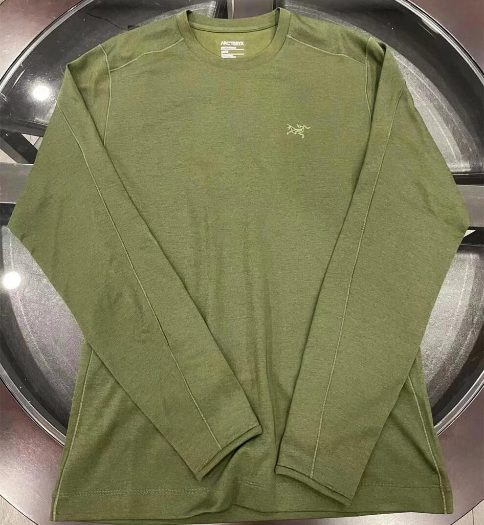 始祖鸟男款长袖恤衬衫始祖鸟旗舰男装女装 衬衫-skyline-蓝宝黑 xl