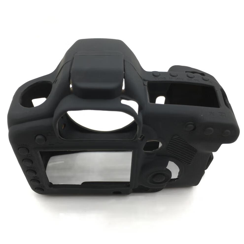 5d2 5dii 单反相机硅胶套保护套防摔相机 5d2黑色送5d2钢化屏 6个镜头