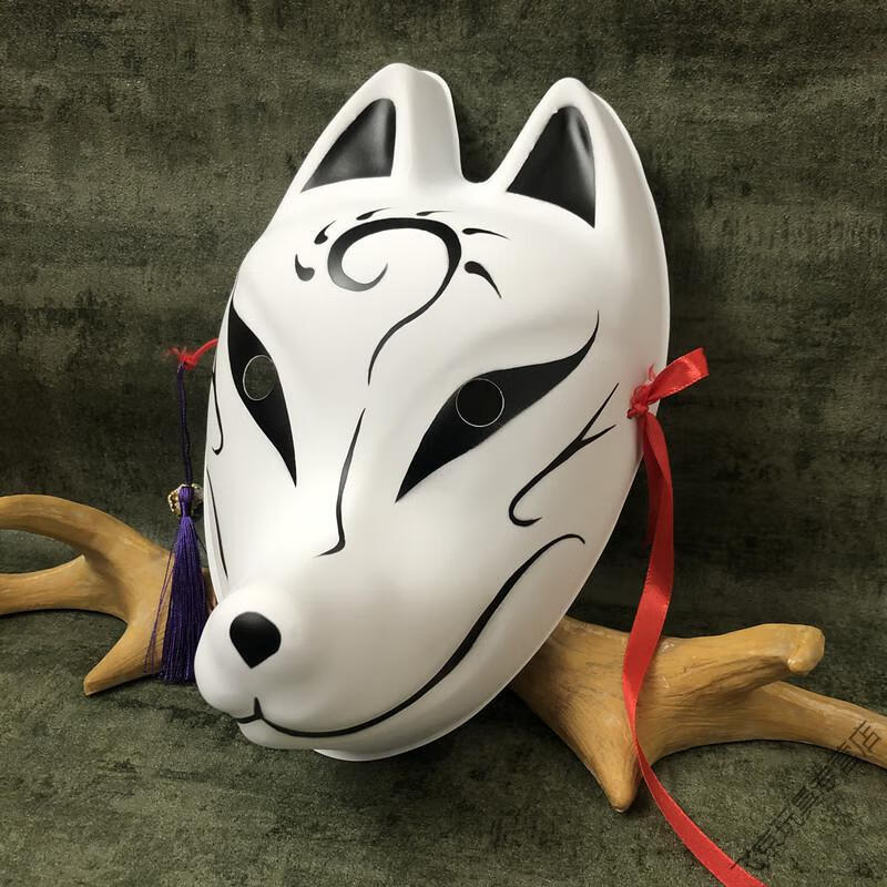 抖音暗部和风萤火狐狸面具全脸猫cos中国风古风pvc圣诞儿童男 b款