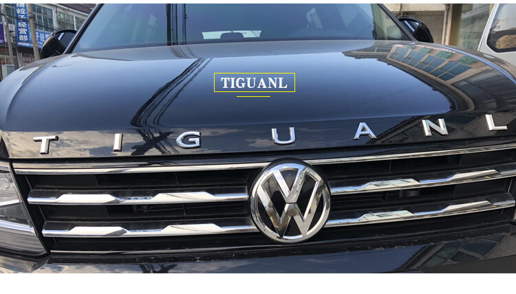 适用于60大众途观l后尾字母新款大众途观l字母车尾车标贴改装机盖