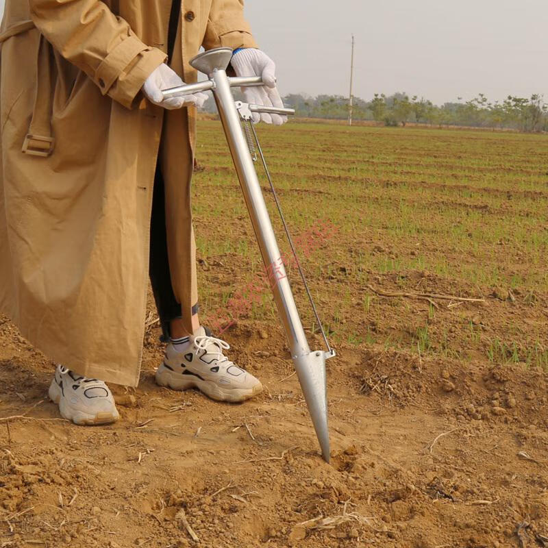 农资 种花生机器玉米播种神器花生育苗小型农用工具手动排种器挖坑