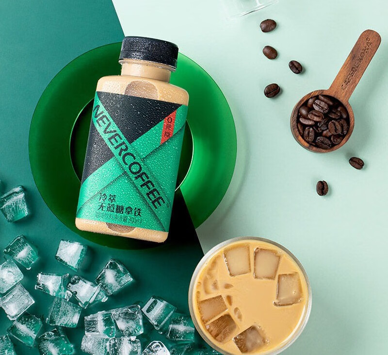 nevercoffee6瓶装冷萃即饮防弹拿铁美式小黑咖啡饮料冰博客6