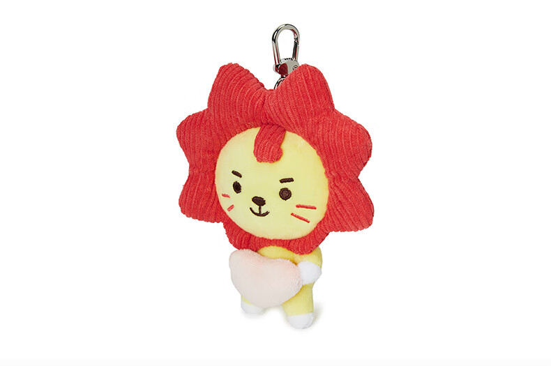 爱心包挂14cm 毛绒卡通动漫周边520情人节爱心礼物 line friends 爱迪