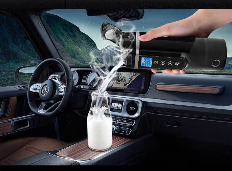 车载电热杯汽车用加热水杯12v24v大货车烧水壶保温热水器烧开水杯升级