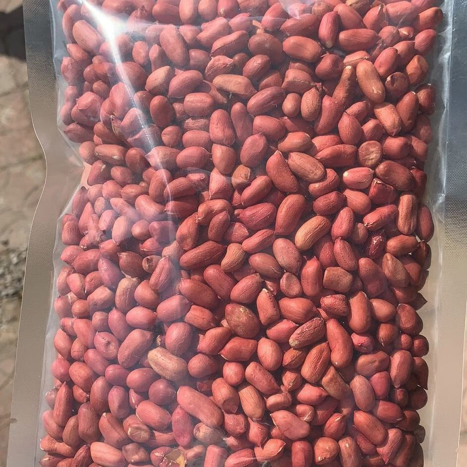 20年新花生米新货红皮花生米农家自产红衣小四粒生花生米1斤
