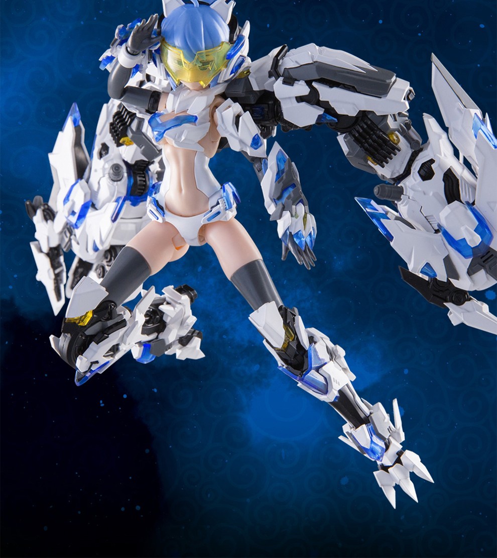 机娘拼装模型 1/12 蜘蛛甲虫蝎子白虎机娘四圣兽 次元模坊 拼装模型